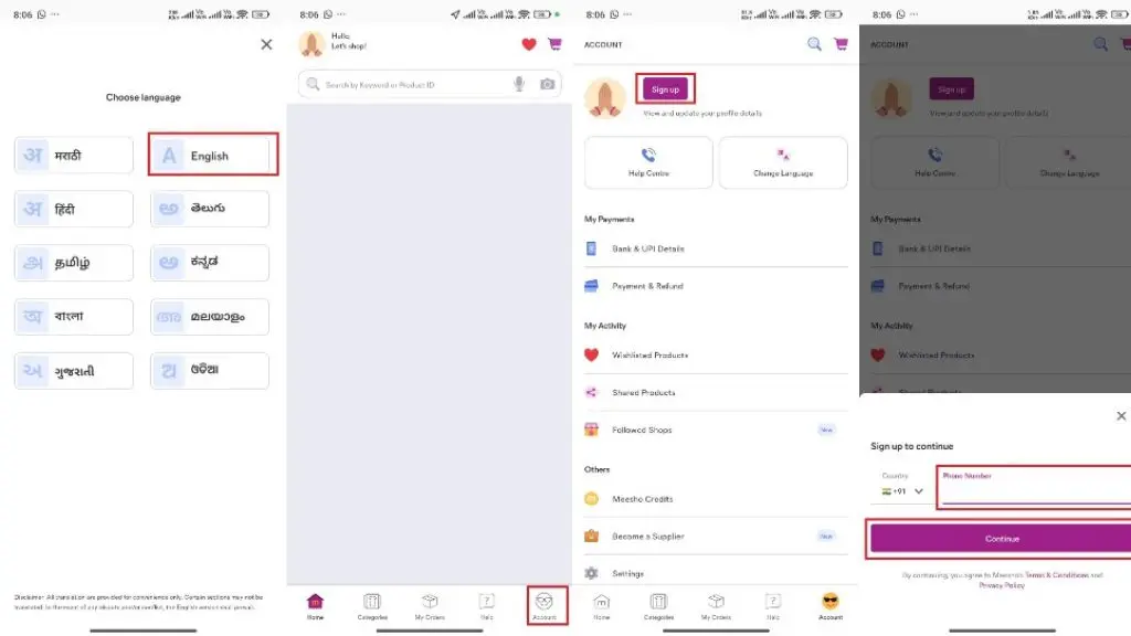 Meesho Se Paise Kaise Kamaye 2026 - शॉपिंग ही नहीं ये काम भी करें, हर महीने होगी ₹50,000 तक कमाई, जाने तरीका 3 Meesho Par Account Kaise Banaye