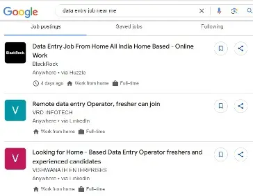 Data Entry Job Near Me